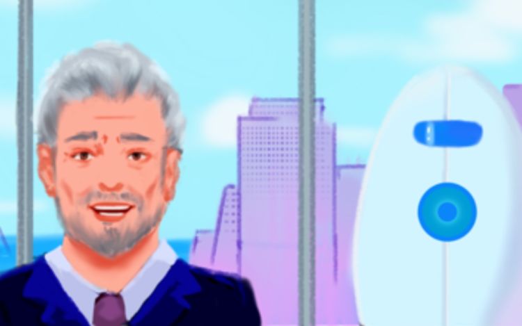 AI纪元 画画的橙子 漫画封面