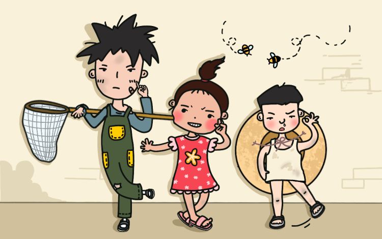 三人成伍——小时候真傻 毛毛雨_MMRain 漫画封面