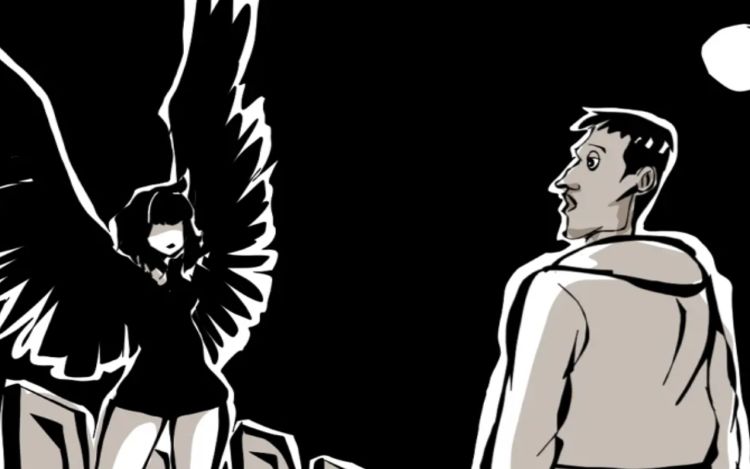 乌鸦和守村人 见笑居士 漫画封面