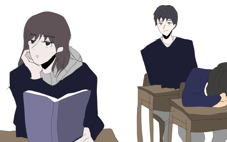 他说好久不见 梅一见 漫画封面