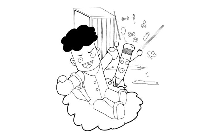 任劳愿与笔小画 白烁星 漫画封面