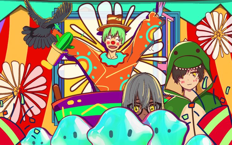 低人气马戏团 蓝裤子_Q 漫画封面