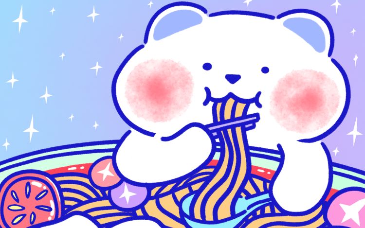 呆萌拉面熊 奶糖半勺 漫画封面