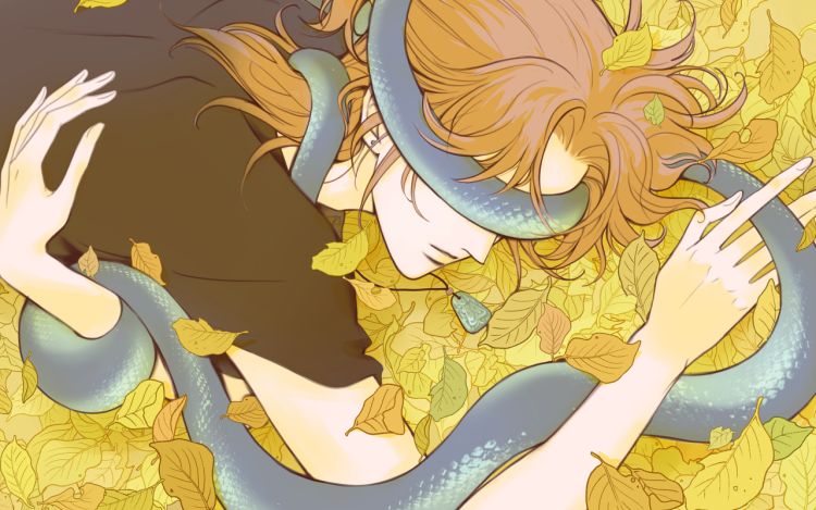 失眠男子和冬眠的蛇 汛–汛 漫画封面