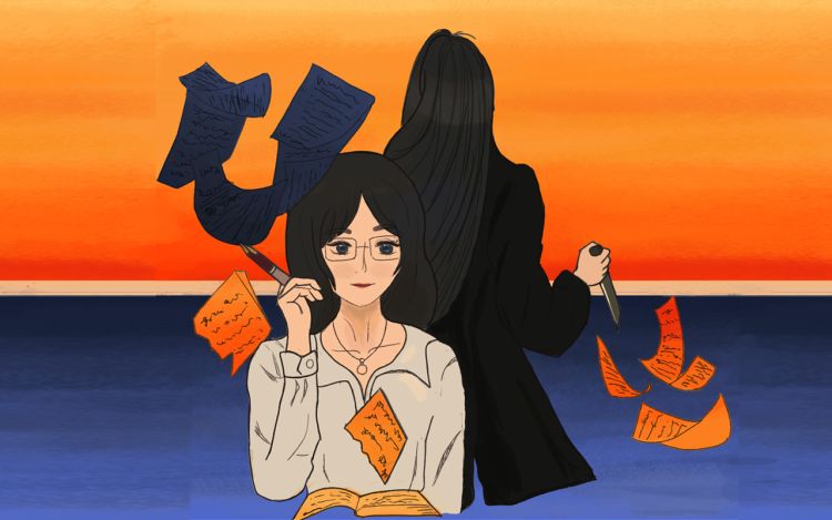 女作家和她的女主角 洋芋_Yangyu 漫画封面