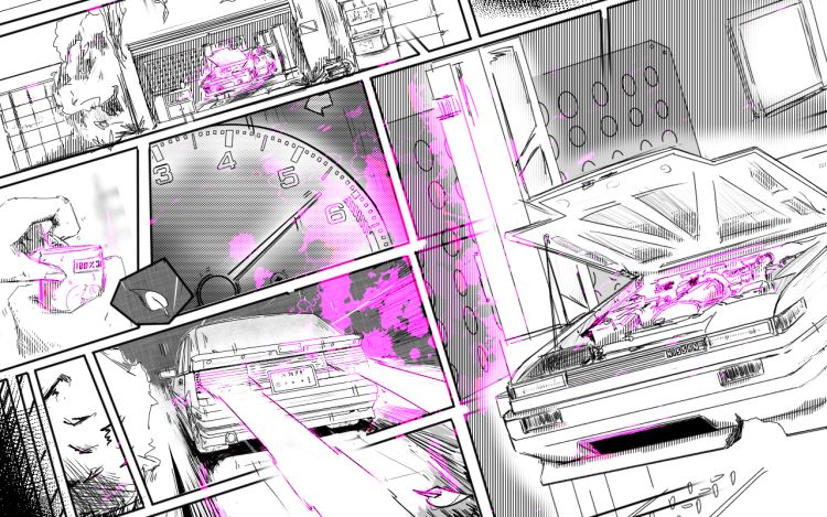 山路对决TougeBattle Sakuaki_POSE 漫画封面