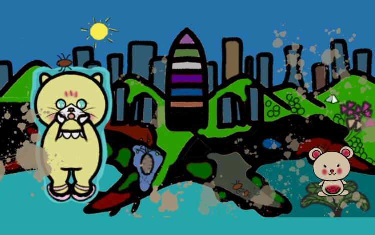 巴斗猫和焦香软熊 巴斗猫 漫画封面