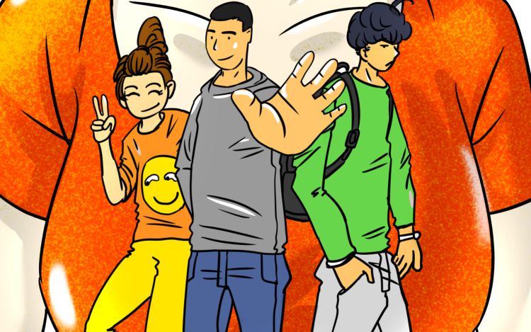 建筑三人行 小乖爸比 漫画封面