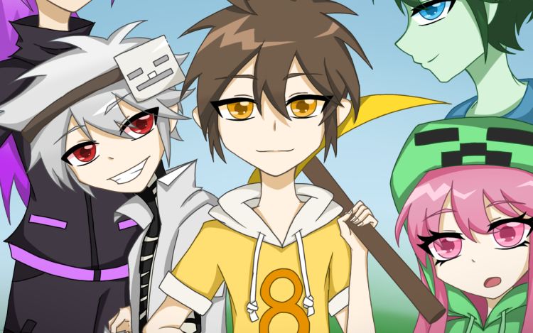 我的世界生存之战 墨镜一戴融入夜空 漫画封面