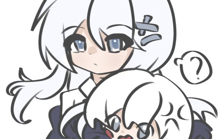 我的妹妹素白毛天然呆 颜墨墨墨墨 漫画封面