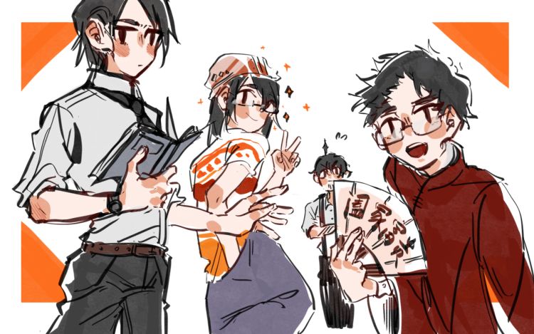 文科组的爆笑日常 摩卡咖啡茶色桌 漫画封面