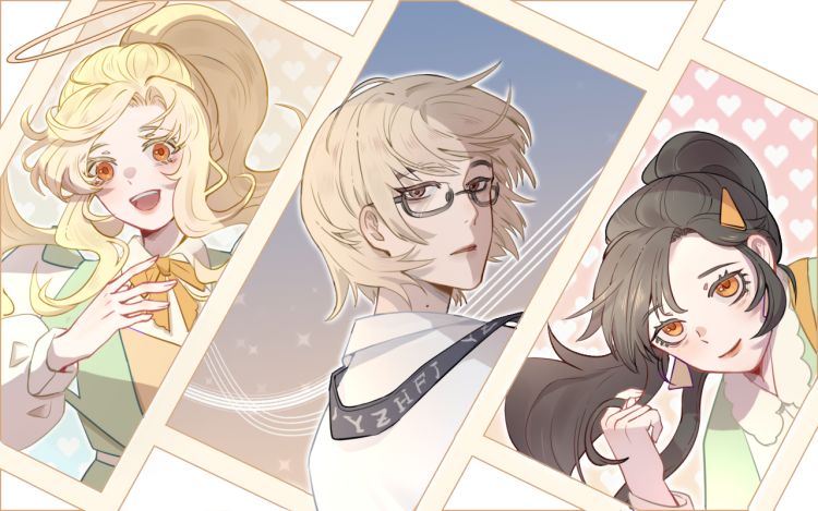 方圆十里没有异性就会出现天使 一只黄发夹 漫画封面