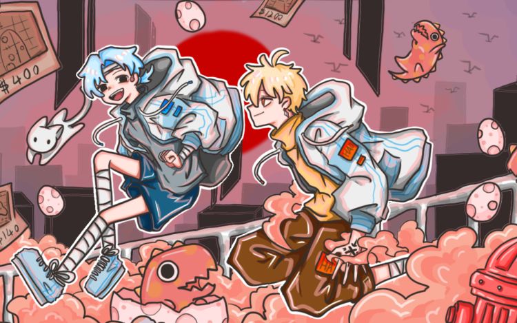 日常高校 老晨不吃鱼 漫画封面