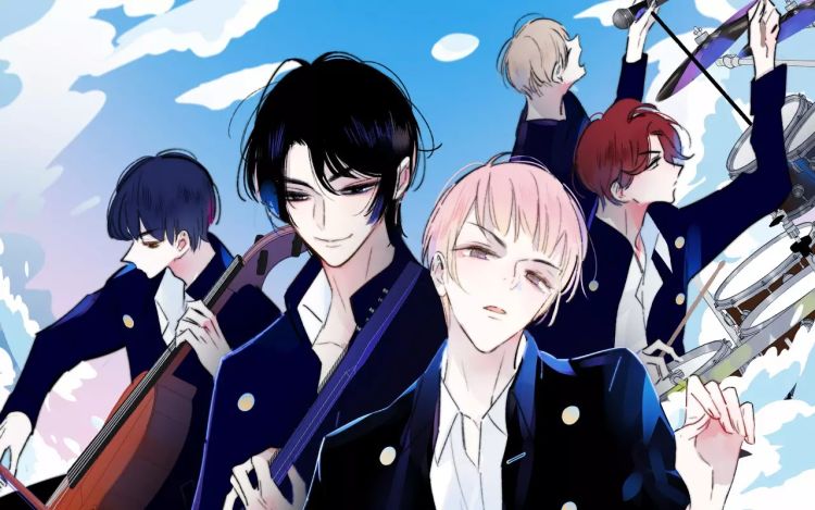 明日高校——《明日之子乐团季》同名漫画 子雾啊 漫画封面