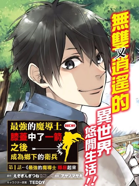 最强的魔导士，膝盖中了一箭之后成为乡下的卫兵 [db:作者] 漫画封面