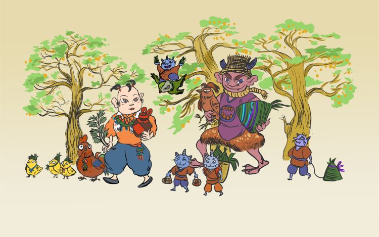 树林这边是村庄 书中自有一方田地 漫画封面