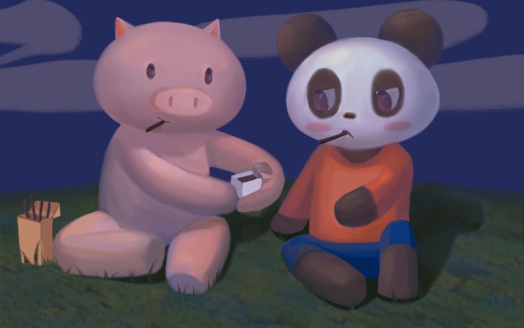 熊玉与猪宝 mrlaizhicheng 漫画封面