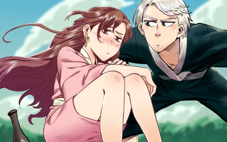 独自坠入爱河 一个犹豫不决的人 漫画封面