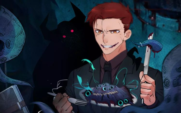 猎魔烹饪手册 颓废龙（原著）+猫叔宵夜酱（主笔）+黑豆三三（编剧） 漫画封面