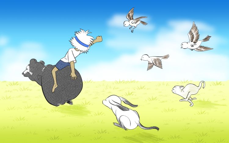 白发阿墨 先挣他一百个赞 漫画封面