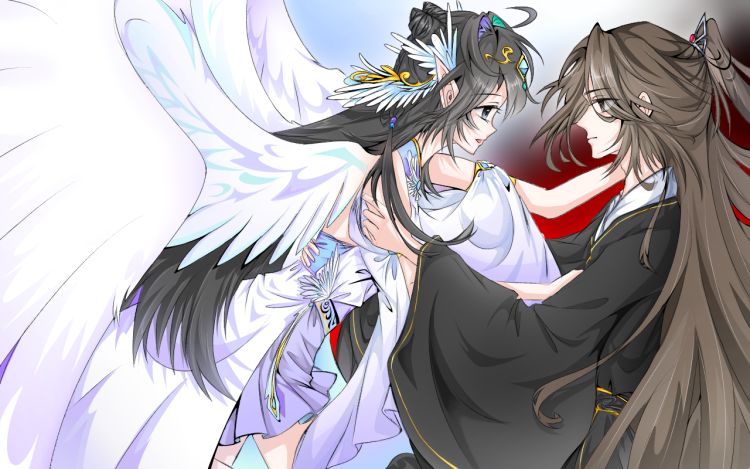 白鸽与黑狼 悦慕筱雯 漫画封面