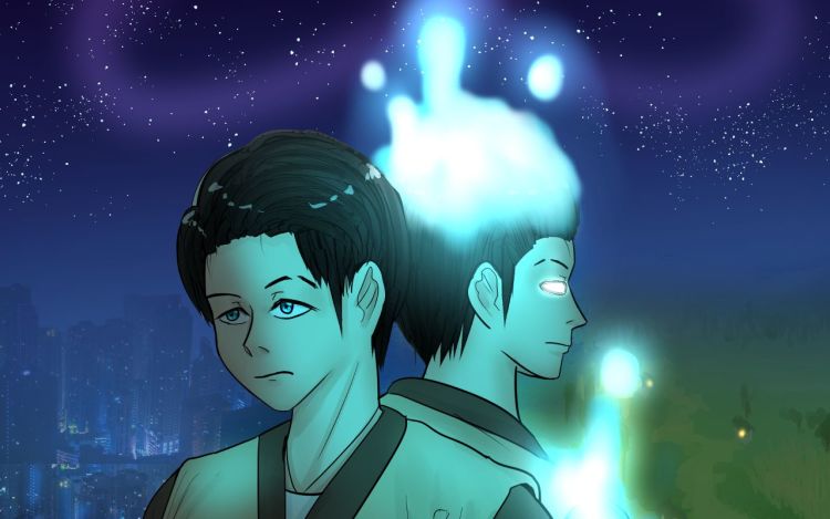 穿越到异世界的量子幽灵 愤怒乐平_DC7dfr 漫画封面