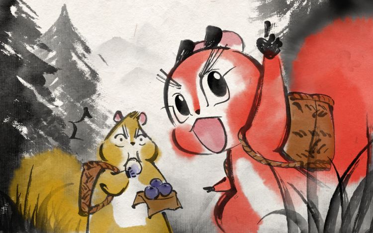 红松鼠米高之中二勇士 米高红松鼠 漫画封面