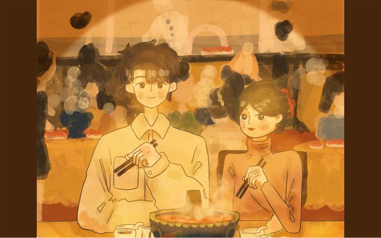 经常吃饭的漂亮姐姐 灯灯登瞪 漫画封面