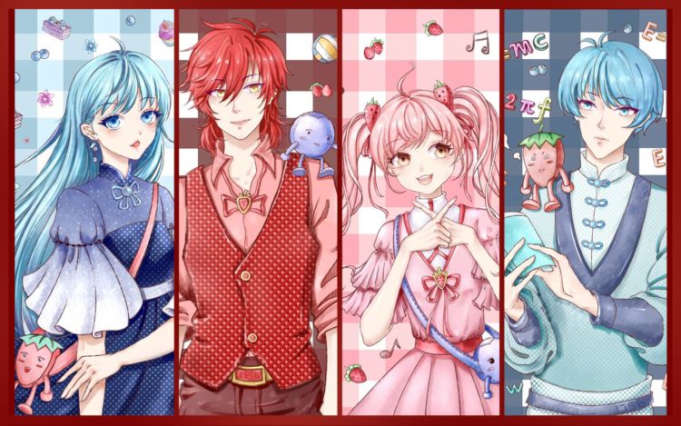 草莓和蓝莓 一去吴柳 漫画封面