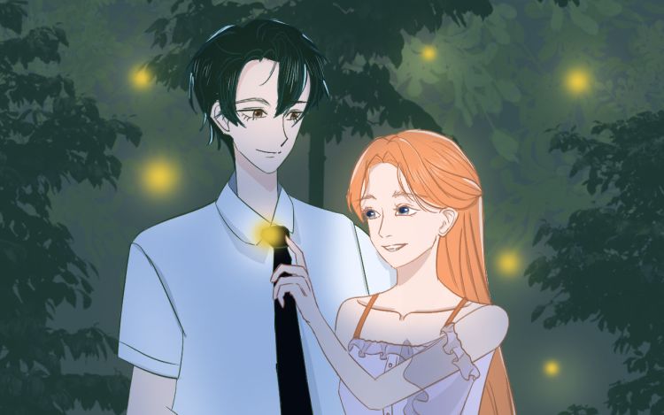 萤火溺夏，碎语倾心 金刚喜喜 漫画封面