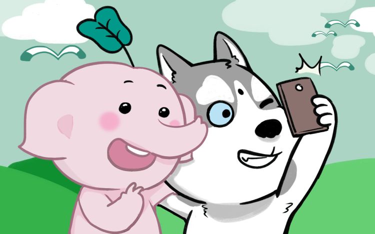 路二哈与小魔象 路二哈和小肥象 漫画封面