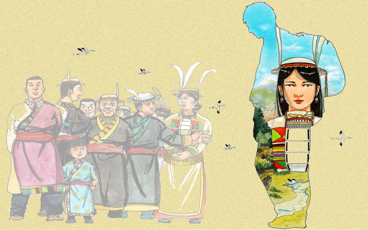 达娃卓玛 凤凰涅槃墙绘设计 漫画封面