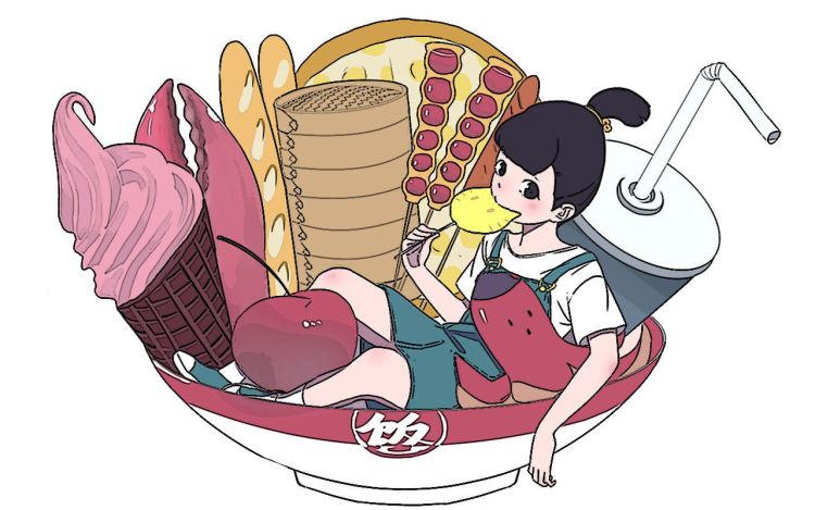 食族 饭屋涂抹 漫画封面